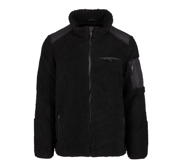 Brandit Ramble herren Fleecejacke Teddyfleece, schwarz