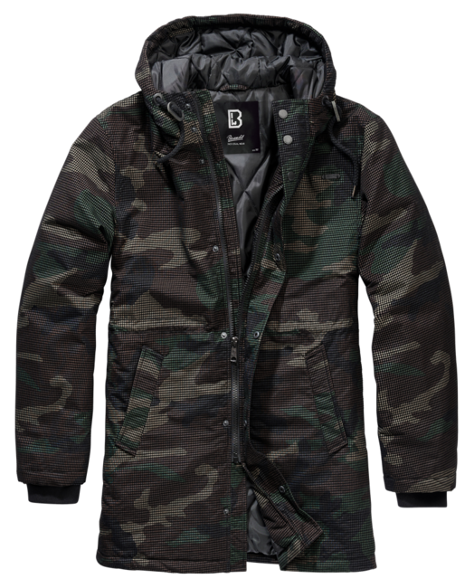 Brandit Parka Grid Camo, waldfarben