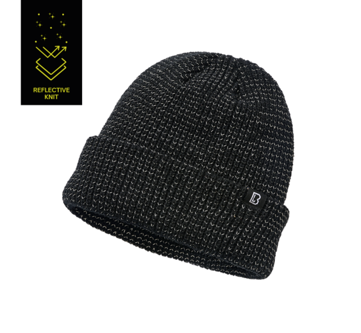 Brandit Reflektierende Wintermütze, schwarz
