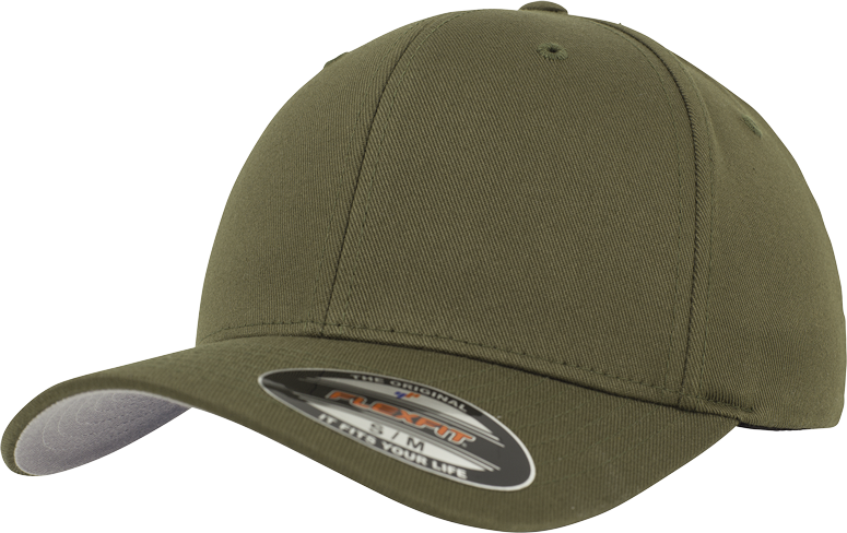 Brandit Flexfit Wooly Combed kappe, oliv
