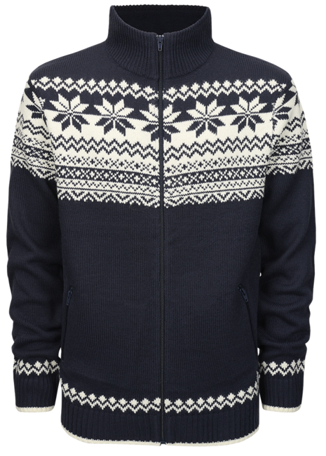 Brandit Norweger pullover mit reißverschluss, navy blau