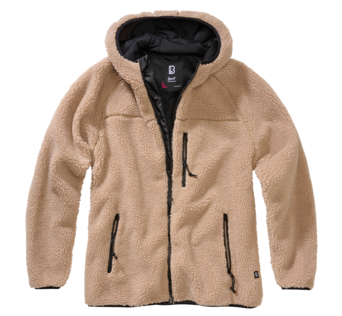 Brandit Teddy damen-Fleecejacke, camel