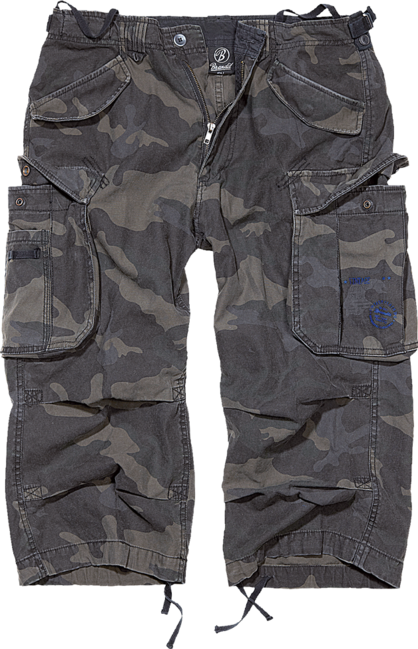 Brandit Vintage Industry 3/4 shorts, darkcamo