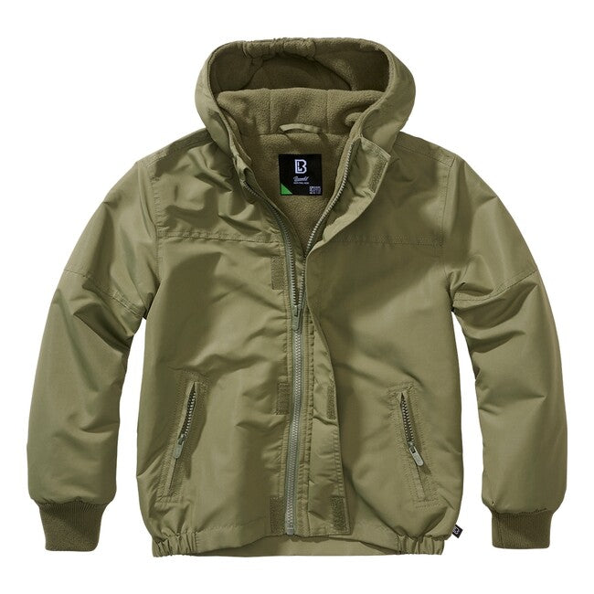 Brandit Windbreaker Frontzip kinderjacke, oliv
