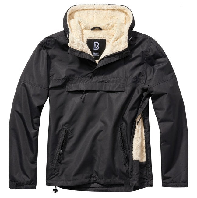 Brandit Windbreaker-jacke sherpa, schwarz