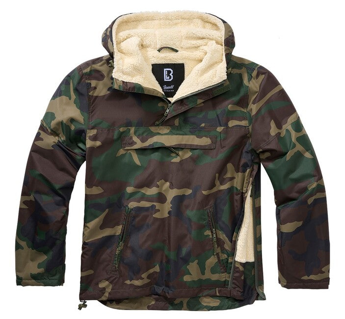 Brandit Windbreaker-Jacke Sherpa, woodland