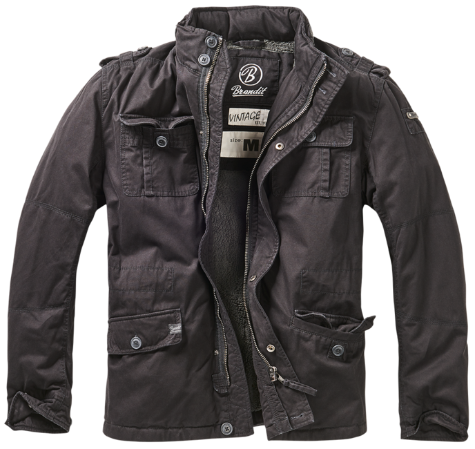 Brandit Britannia herrenjacke, schwarz