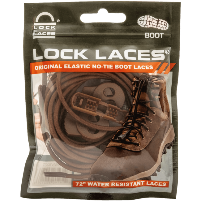 Lock Laces Trekking-Schnürsenkel, dunkelbraun