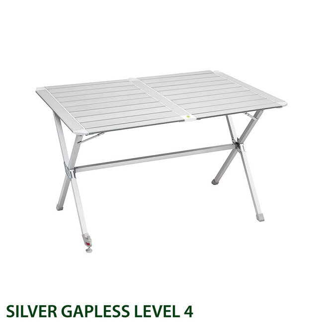 Brunner Campingtisch Silber Lückenlos Stufe 4