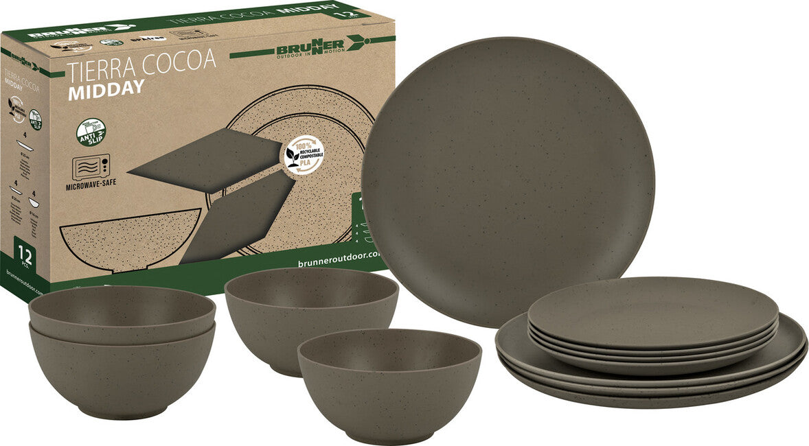 Brunner Midday Pla Tierra Campinggeschirrset, braun