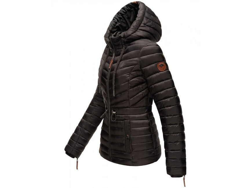 Marikoo ANIYAA damen-Übergangsjacke mit Kapuze, anthrazit