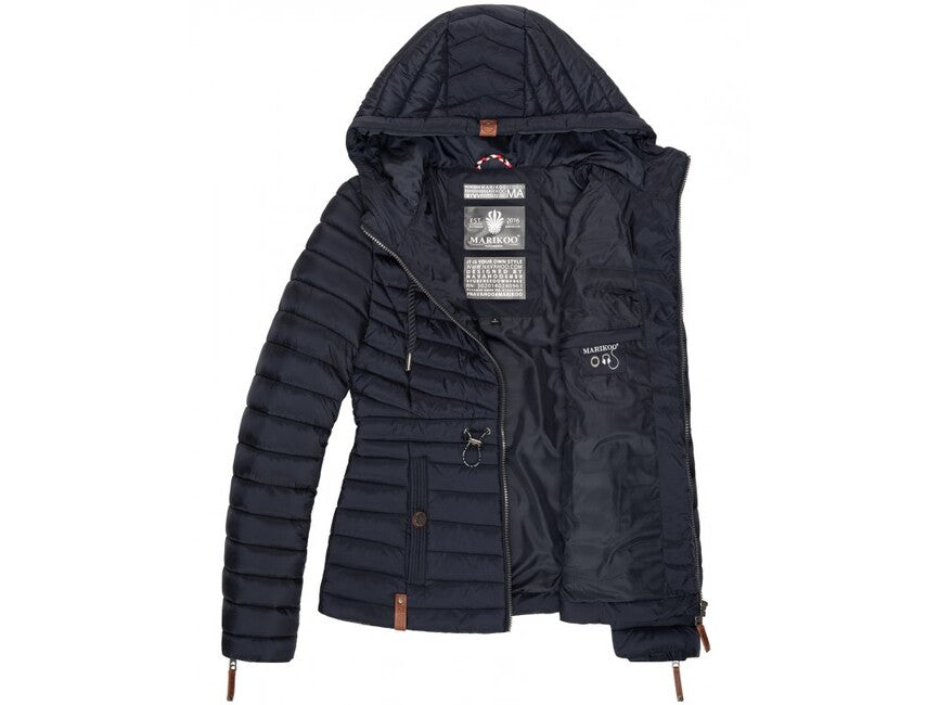 Marikoo ANIYAA damen-Übergangsjacke mit Kapuze, coral
