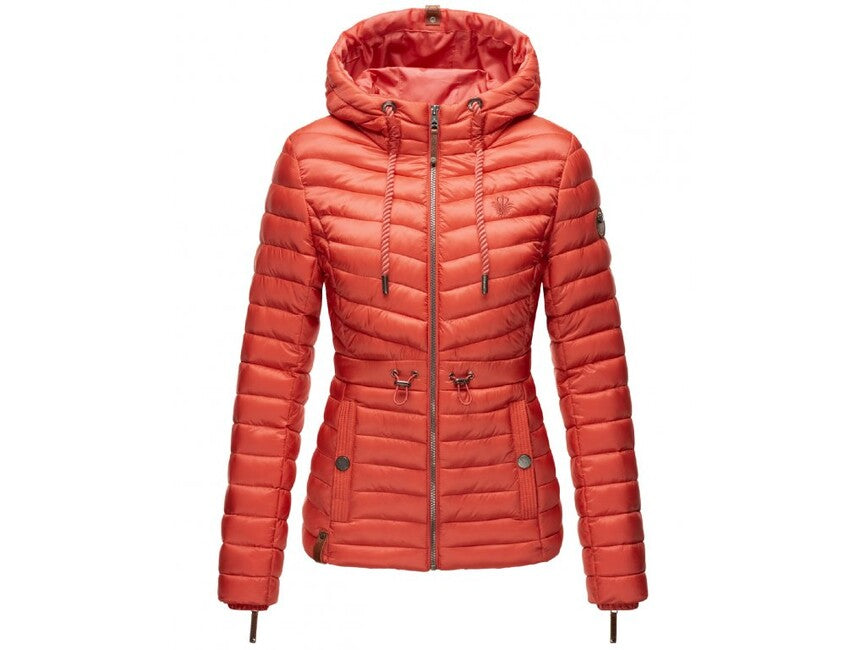 Marikoo ANIYAA damen-Übergangsjacke mit Kapuze, coral