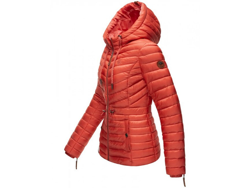 Marikoo ANIYAA damen-Übergangsjacke mit Kapuze, coral