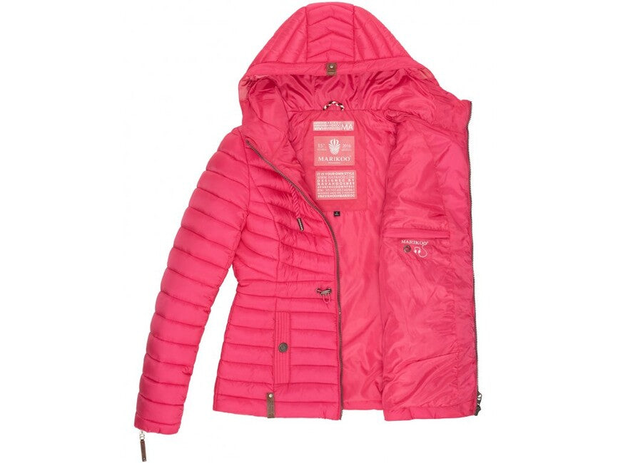 Marikoo ANIYAA damen-Übergangsjacke mit Kapuze, rosa
