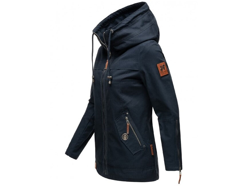 Navahoo Wekoo damen Übergangsjacke mit Kapuze, navy