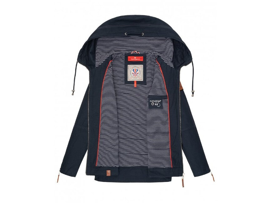 Navahoo Wekoo damen Übergangsjacke mit Kapuze, navy