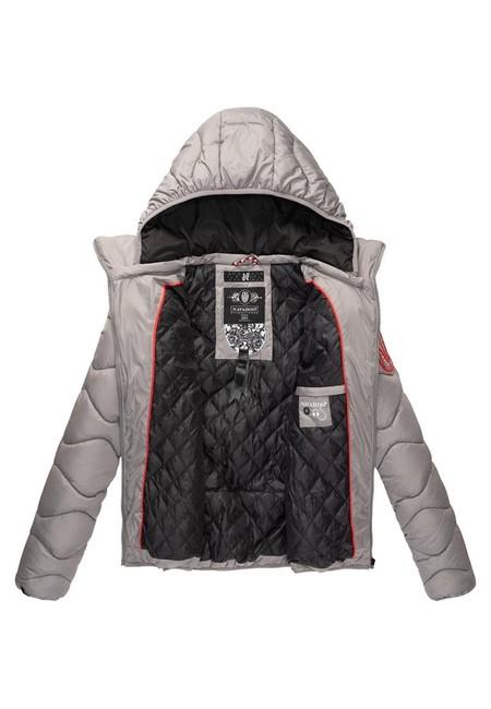 Navahoo KEY COLOR damen Winterjacke mit Kapuze, grau
