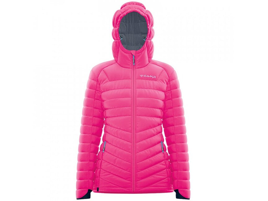 Camp Protection Jacket Lady damen daunenjacke, mangenta / grau
