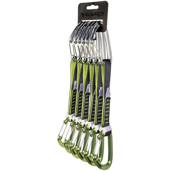 Camp Orbit Wire Express Set mit drahtkarabinern zum klettern KS 6 Pack 18 cm