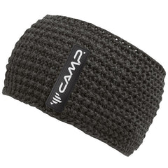 Camp Gestricktes Stirnband aus Merinowolle, schwarz