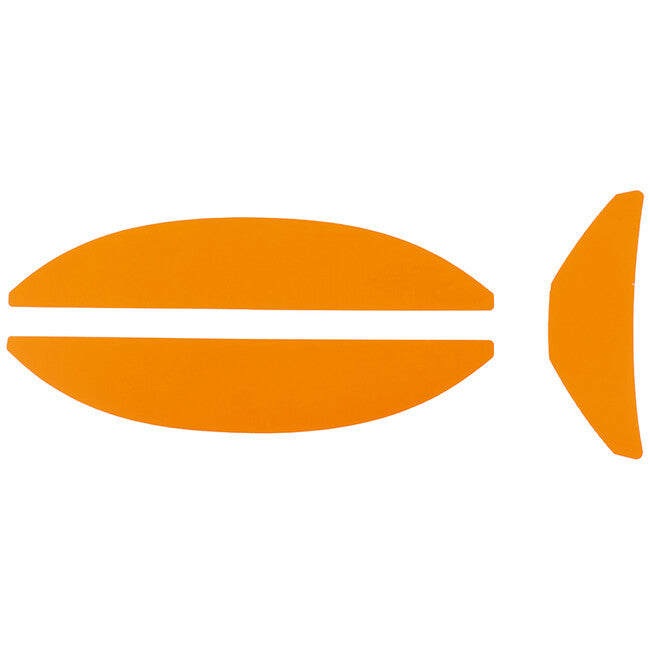 Camp Ares Sticker set von selbstklebenden farbigen helmaufklebern, neon orange