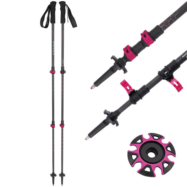 Camp Backcountry Carbon w trekkingstöcke für frauen 66 - 125 cm