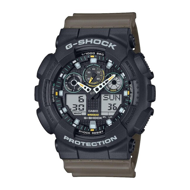 Casio GA-100TU-1A3ER Uhr, schwarz/braun