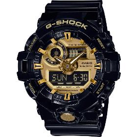 Casio G-Shock Uhr GA-710GB-1AER, schwarz/gold