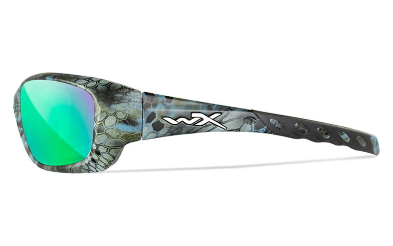 Wiley X Gravity Polarized Sunglasses, Green Mirror