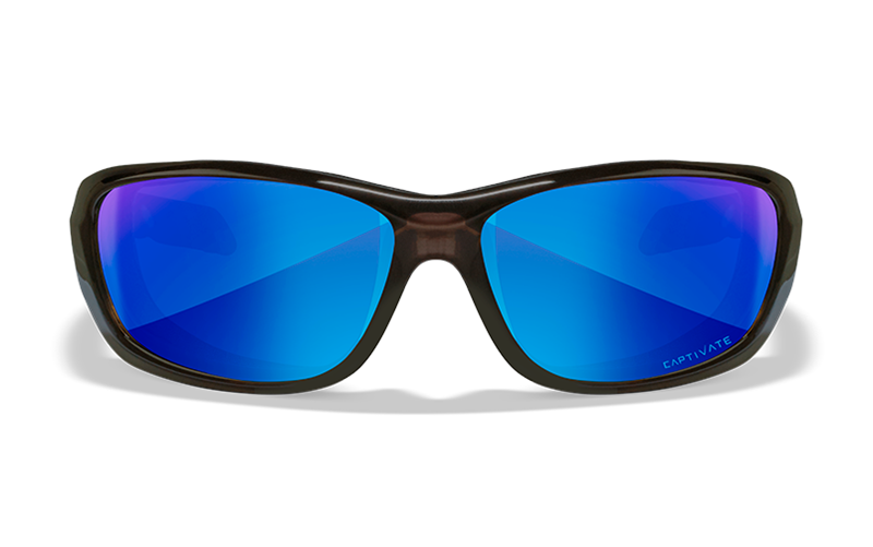 WILEY X GRAVITY Polarisierte Spiegel - Sonnenbrille, blau