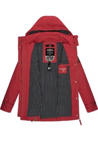 Marikoo Nyokoo damen-übergangsjacke mit kapuze, rot