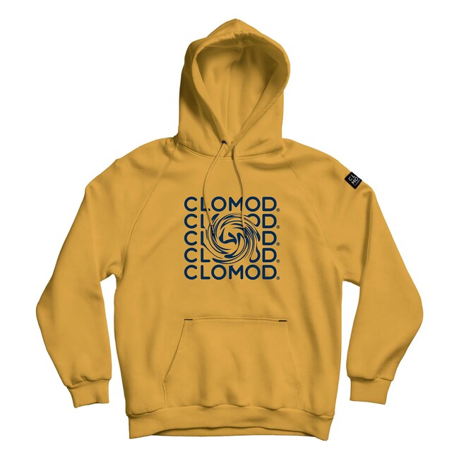 CloMod Kapuzenpullover Twirl, spicy mustard yellow