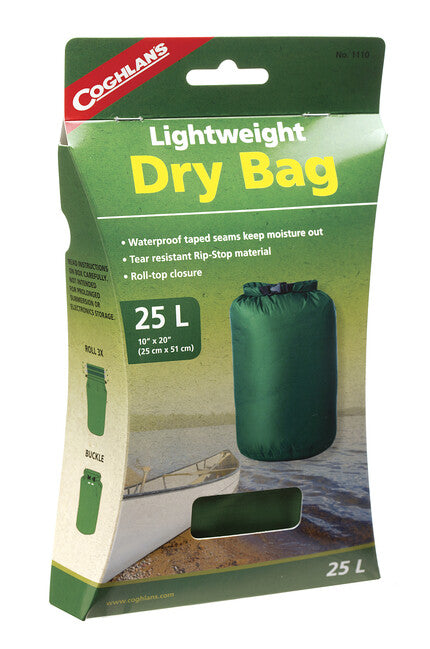 Coghlans Dry Bag Wasserdichter Nylon-Rucksack Ripstop Stuff Bag 25 x 51 cm