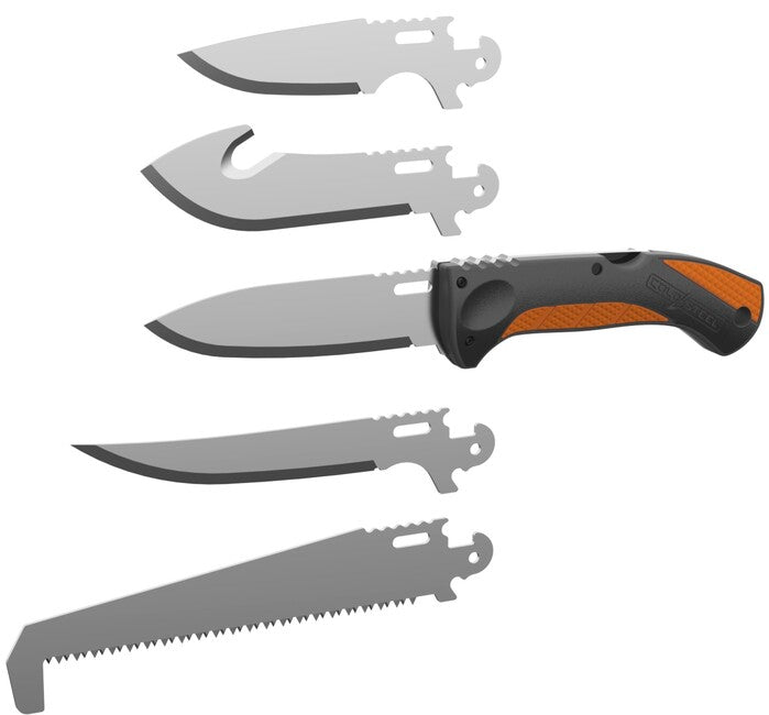 Cold Steel Click N Cut Hunting Field Kit feststehendes Klingenmesser mit Scheide
