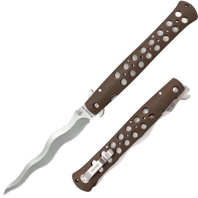 Cold Steel Schließen Messer 6" Ti-Lite Kris Klinge Gezahnt