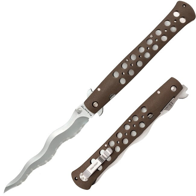 Cold Steel Schließen Messer 6" Ti-Lite Kris Klinge Gezahnt