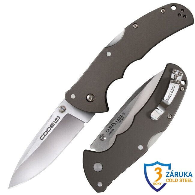 Cold Steel Schließmesser Code 4 Speer mit glatter Schneide (S35VN)
