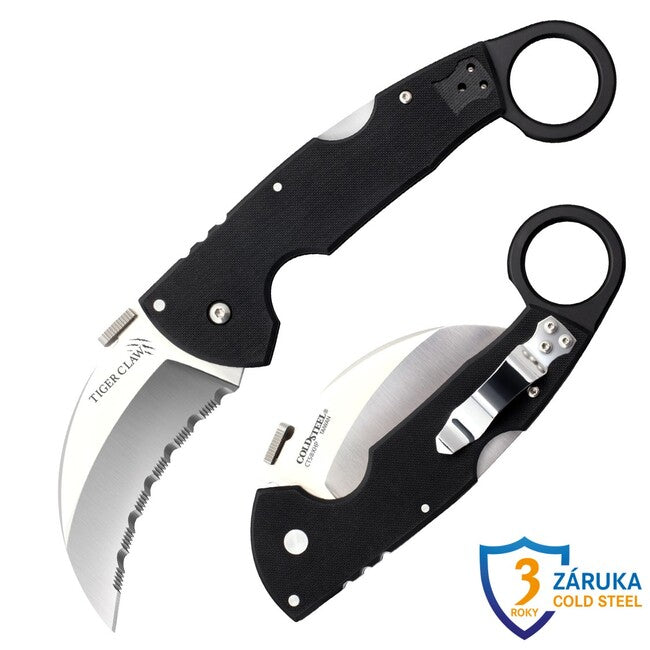 Cold Steel Tiger Claw schließen messer serrated edge