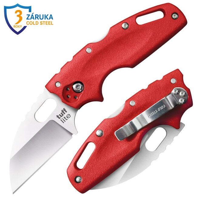 Cold Steel Tuff Lite Schließen messer (AUS8A), roten griff