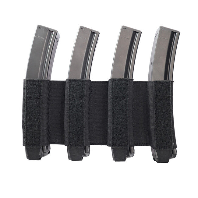 Combat Systems Quad SMG Elastischer Magazineinsatz, schwarz