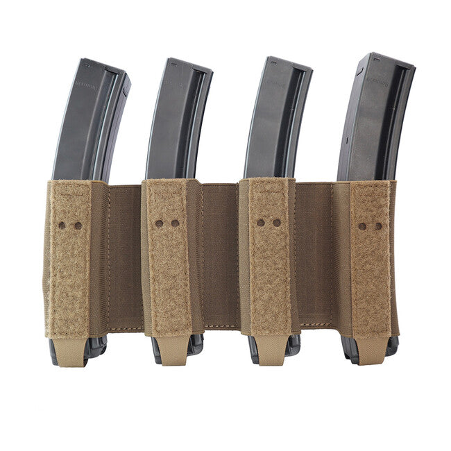 Combat Systems Quad SMG Elastischer Magazineinsatz, koyotenbraun