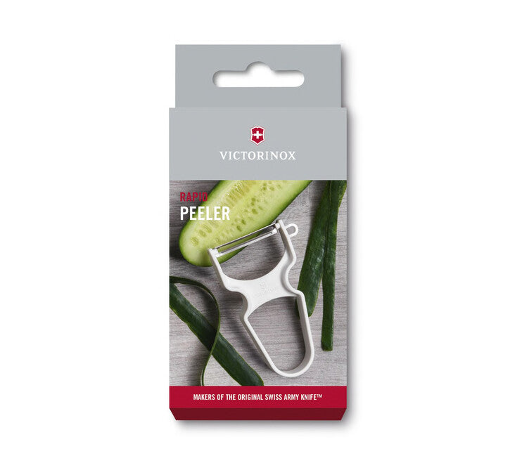 Victorinox plastová škrabka Swiss Classic Rapid s hliníkovým ostrím, biela