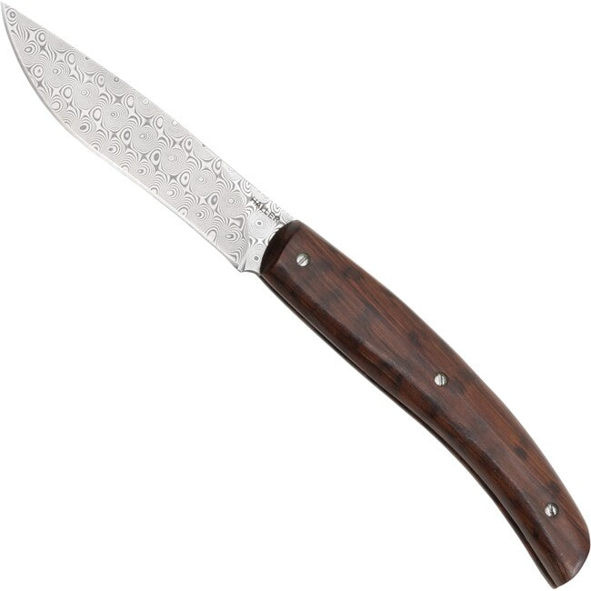 Haller Damast survivalmesser mit damaststahl damast-tame schlangenholz