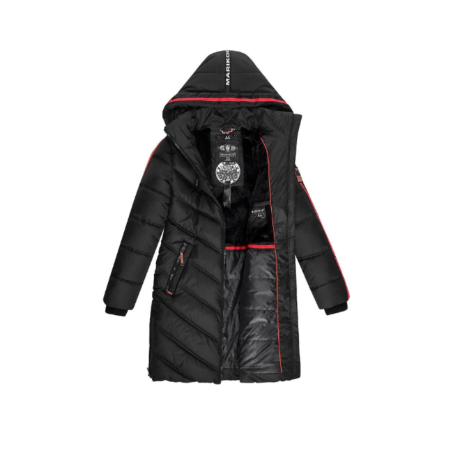 Marikoo ARMASA damen-Winterjacke, schwarz