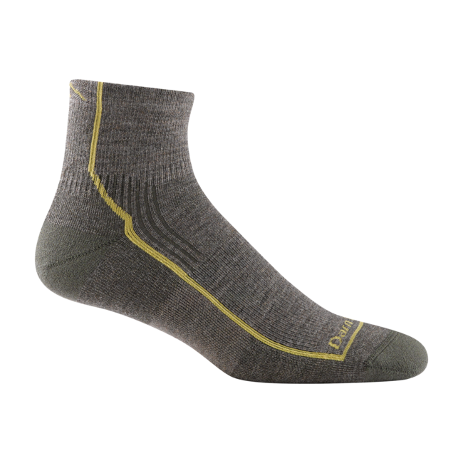 Darn Tough Hiker 1/4 Midweight Wandersocken mit Dämpfung, Taupe