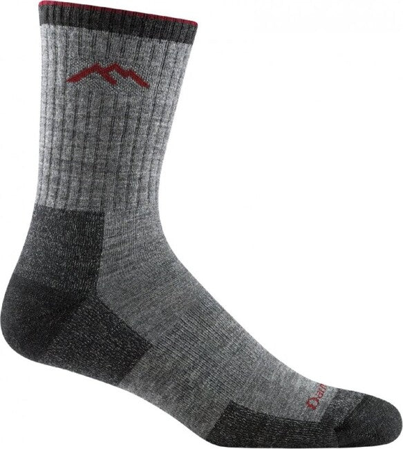 Darn Tough Hiker Micro Crew socken medium light mit Kissen, Charcoal
