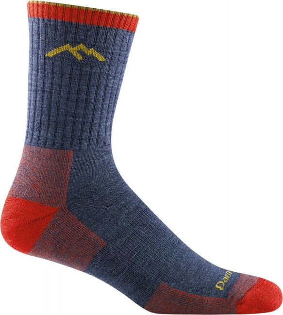 Darn Tough Hiker Micro Crew socken medium light mit Kissen, Denim