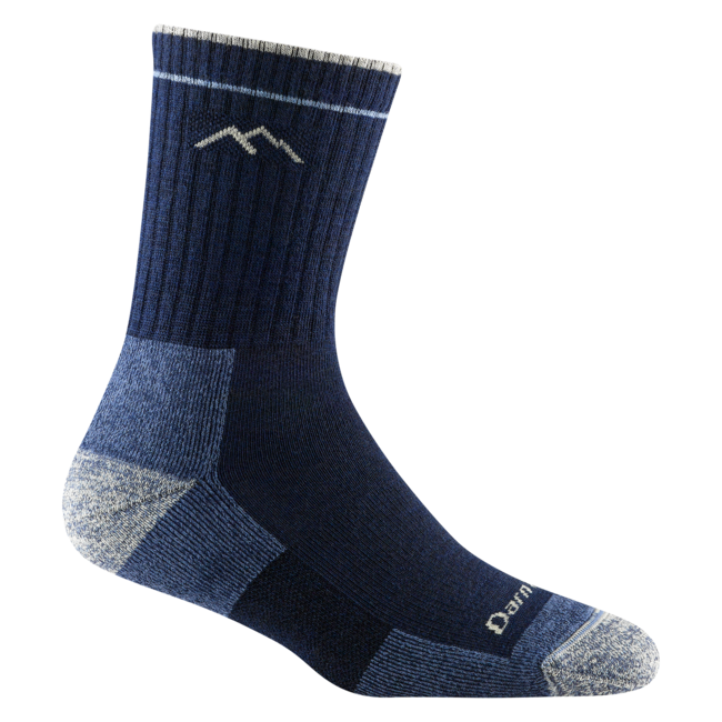 Darn Tough Hiker Micro Crew Midweight Cushion Hiking Socks, Eclipse