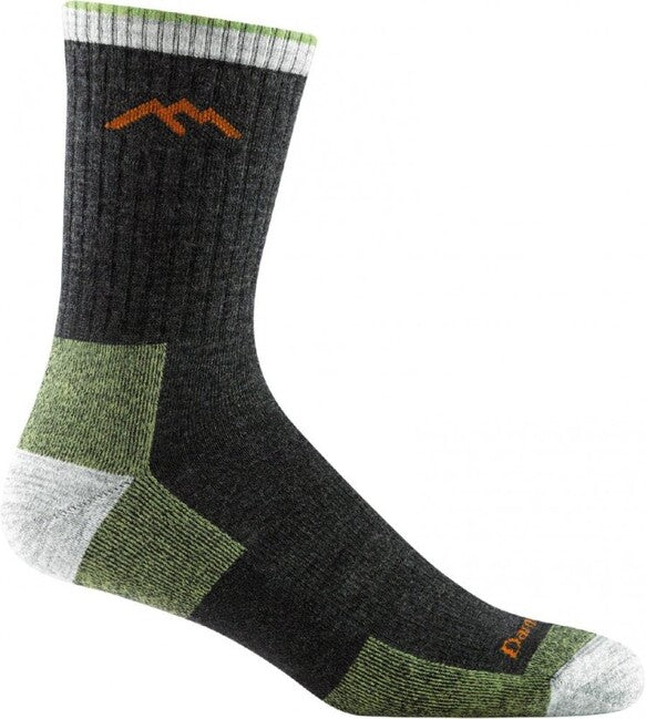 Darn Tough Hiker Micro Crew socken medium light mit kissen, lime